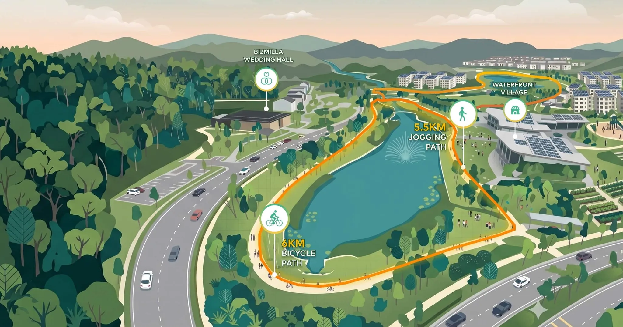 Gamuda Gardens amenities map